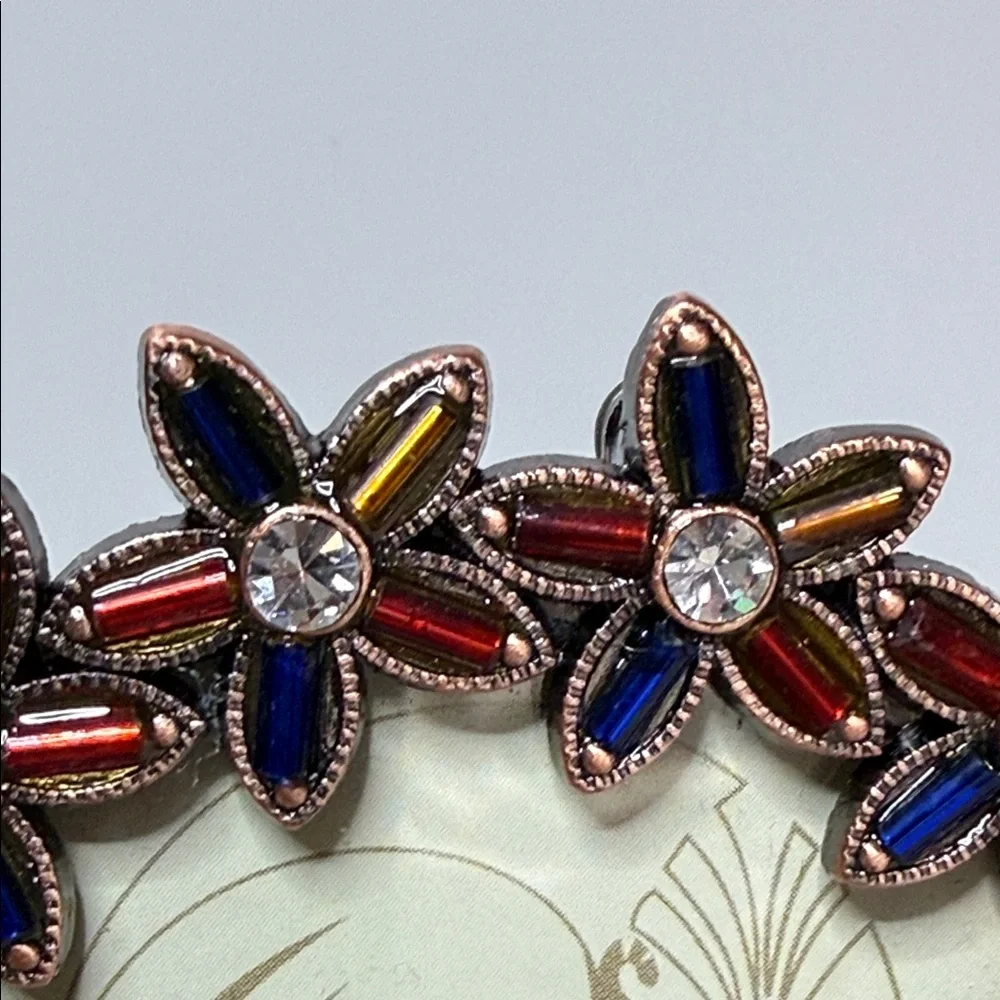 Luxor Las Vegas casino floral red blue clear Egyptian revival Round Photo Frame